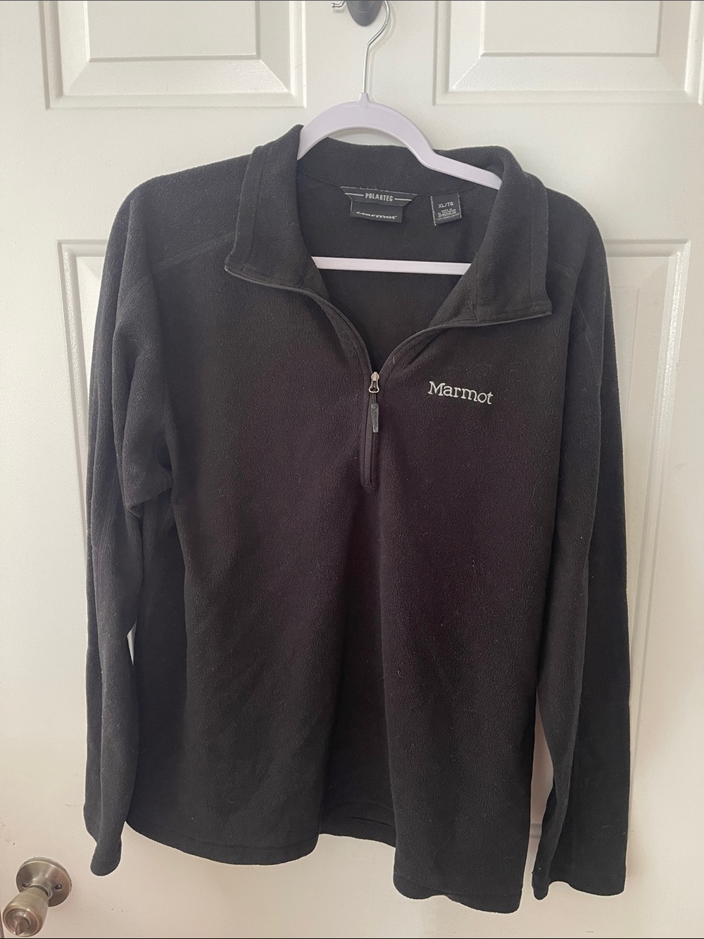 Marmot Black Quarter-Zip Fleece Pullover